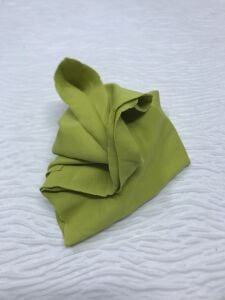 İnce Ribana Kumaş Yeşil - Parça 20x160 cm