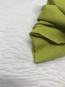 İnce Ribana Kumaş Yeşil - Parça 20x160 cm