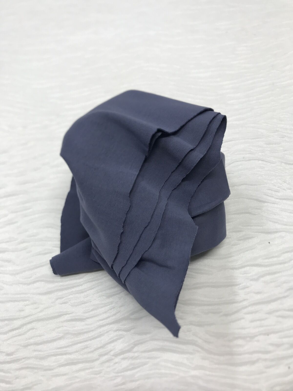 İnce Ribana Kumaş Koyu Gri - Parça 40x190 cm