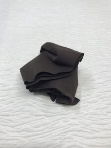 İnce Ribana Kumaş Kahverengi - Parça 25x160 cm