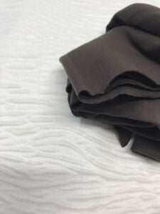 İnce Ribana Kumaş Kahverengi - Parça 25x160 cm