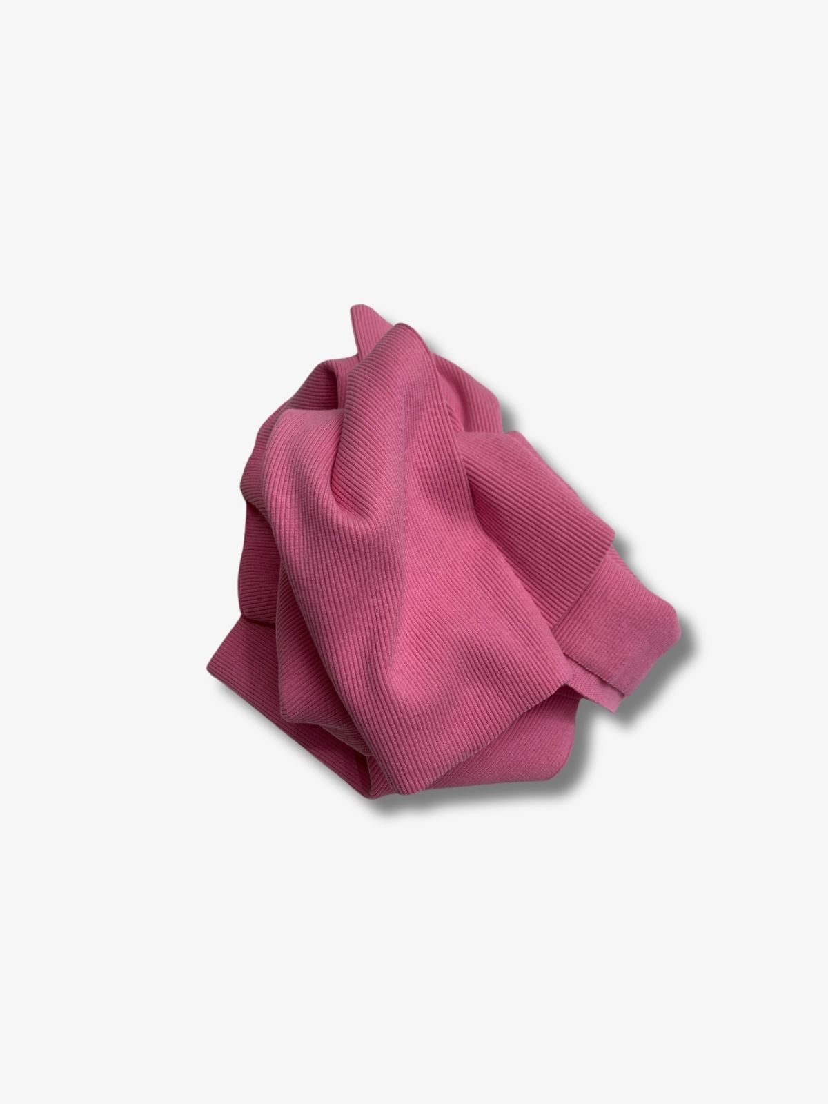 Pembe Kaşkorse (Ribana) Kumaş, Parça 50x120 cm