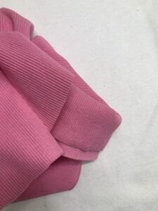 Pembe Kaşkorse (Ribana) Kumaş, Parça 50x120 cm