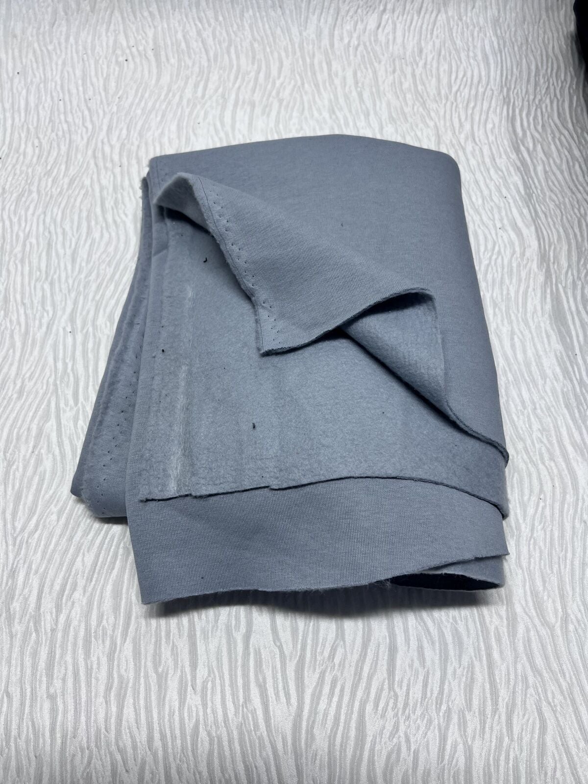Şardonlu 3 İplik Kumaş, Parça 85x180 cm - Açık İndigo