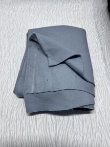 Şardonlu 3 İplik Kumaş, Parça 85x180 cm - Açık İndigo