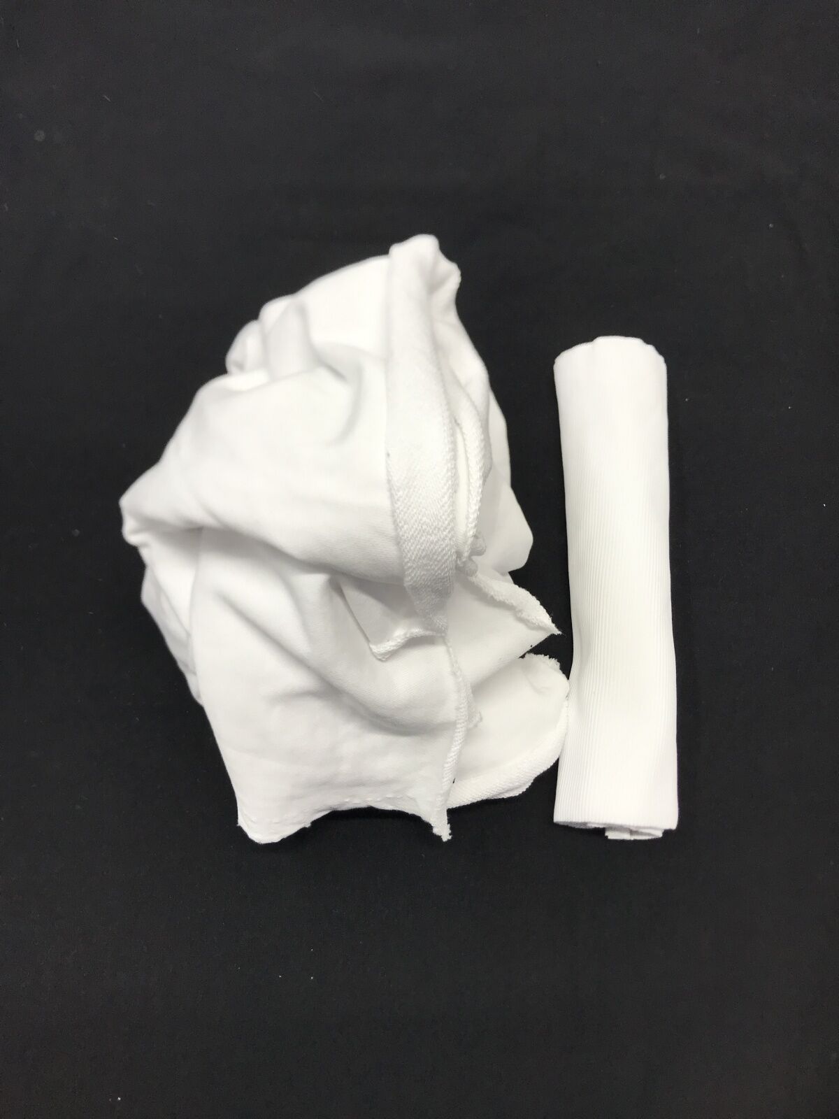 Ribanalı 3 İplik Kumaş Beyaz – Parça 85x180 cm