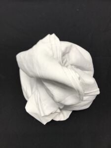 Bebe Ribana Penye Kumaş, Parça 140x185 cm Beyaz Renk