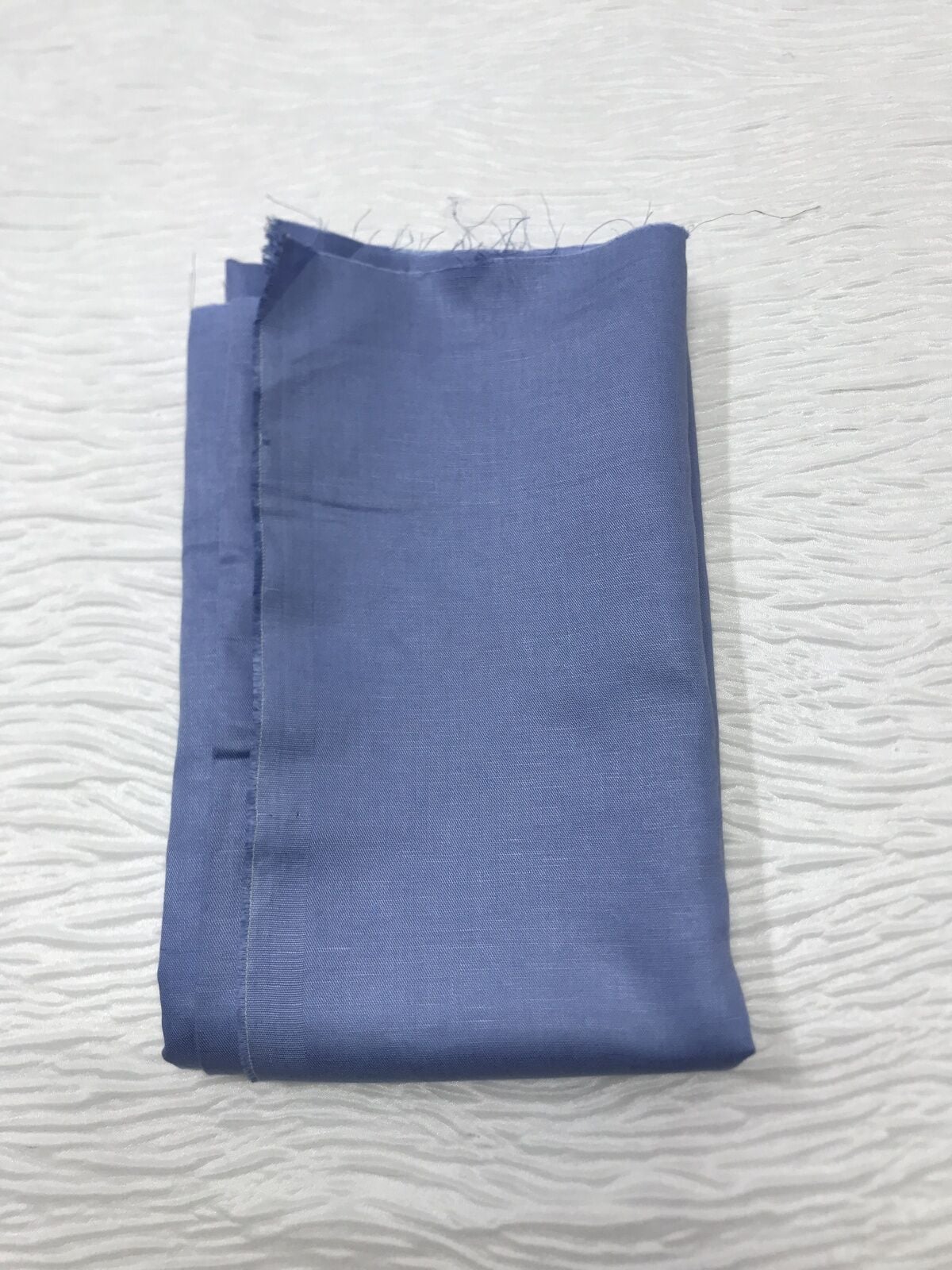 Ham Keten Kumaş Orta Kalın, Parça 115x150 cm - İndigo Mavi