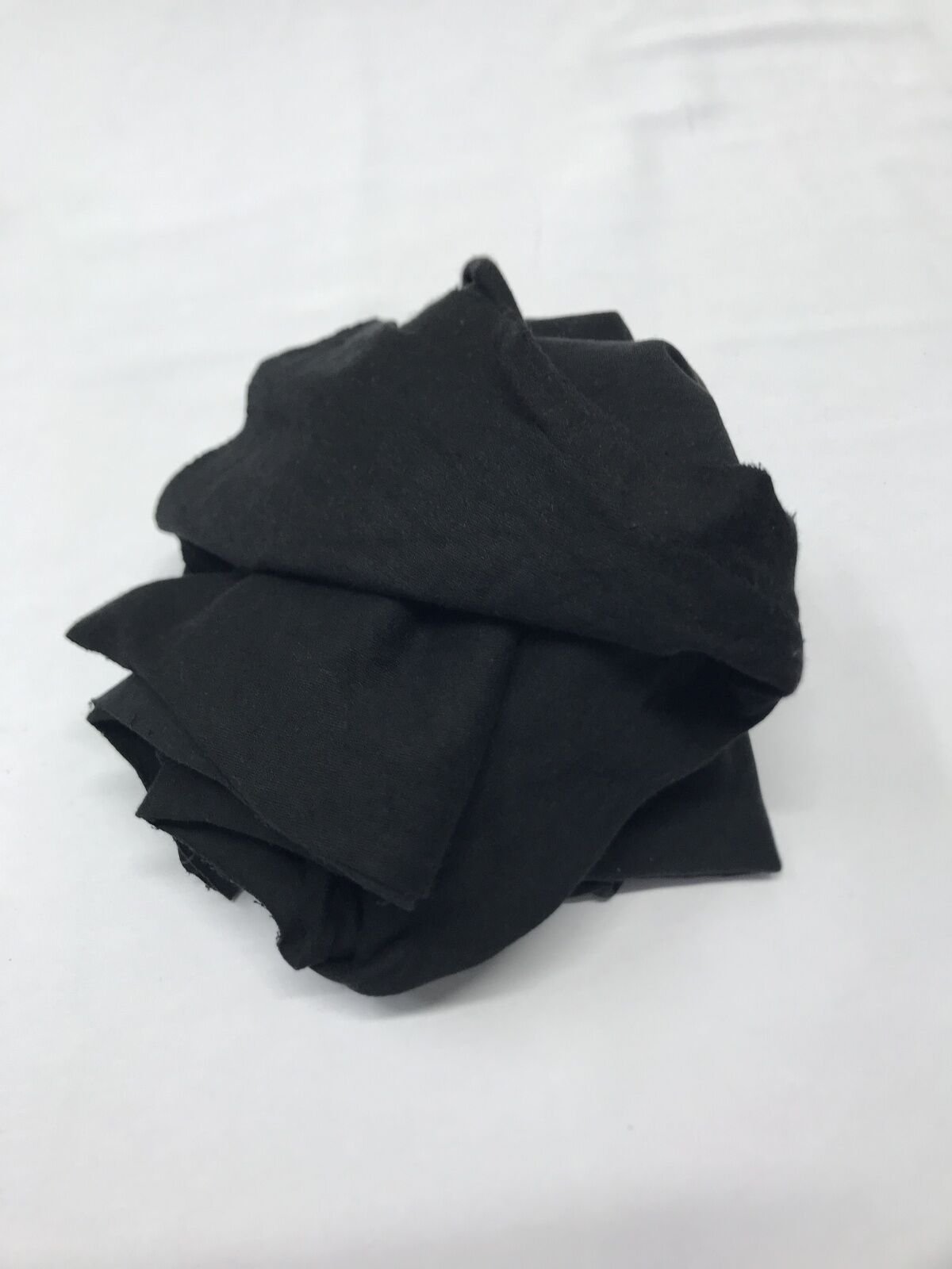 2 İplik Esnek Pamuk Kumaş, Parça 75x180 cm  Siyah ORTA KALİTE