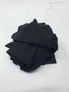 2 İplik Esnek Pamuk Kumaş, Parça 75x180 cm  Siyah ORTA KALİTE