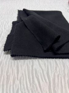 Selanik Kumaş Hafif Şardonlu, Parça 45x170 cm - Siyah
