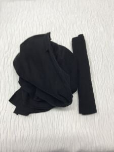 Ribanalı 3 İplik Kumaş Siyah – Parça 85x190 cm