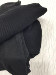 Ribanalı 3 İplik Kumaş Siyah – Parça 85x190 cm