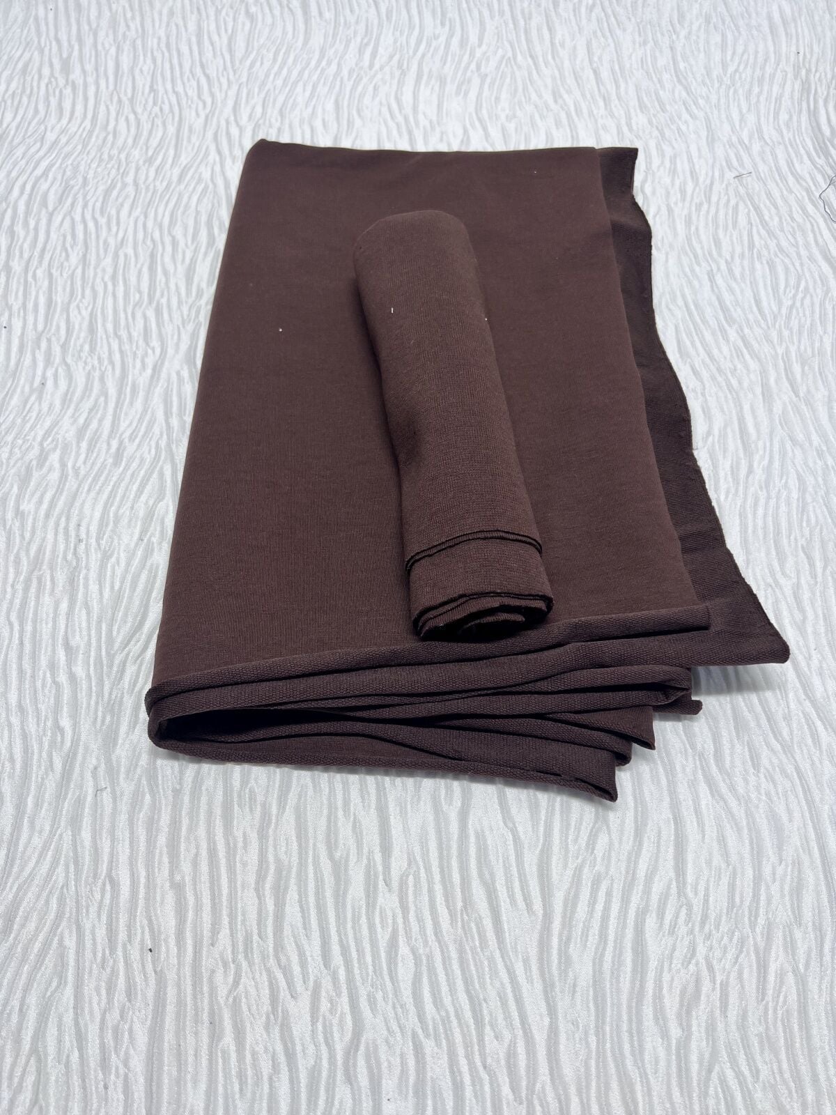 Ribanalı Diz Yapmaz 2 İplik, Parça 75x180 cm - Kahverengi