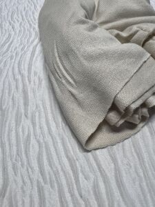 Triko Çilek Penye Dökümlü Parça 55x160 cm - Bej
