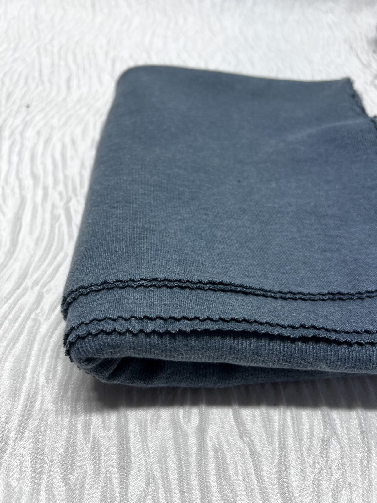 Selanik Kumaş Hafif Şardonlu, Parça 80x170 cm - İndigo