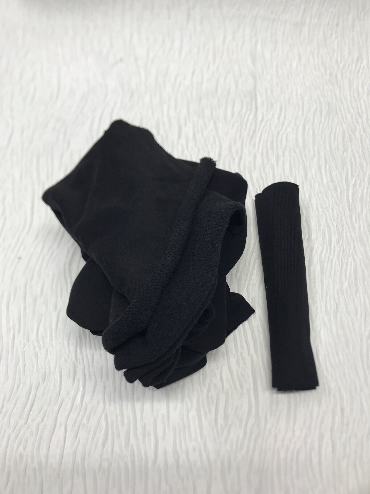 Ribanalı 3 İplik Kumaş Siyah – Parça 100x160 cm