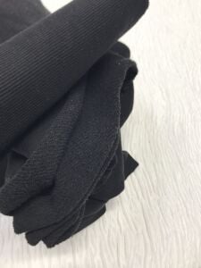 Ribanalı 3 İplik Kumaş Siyah – Parça 100x160 cm