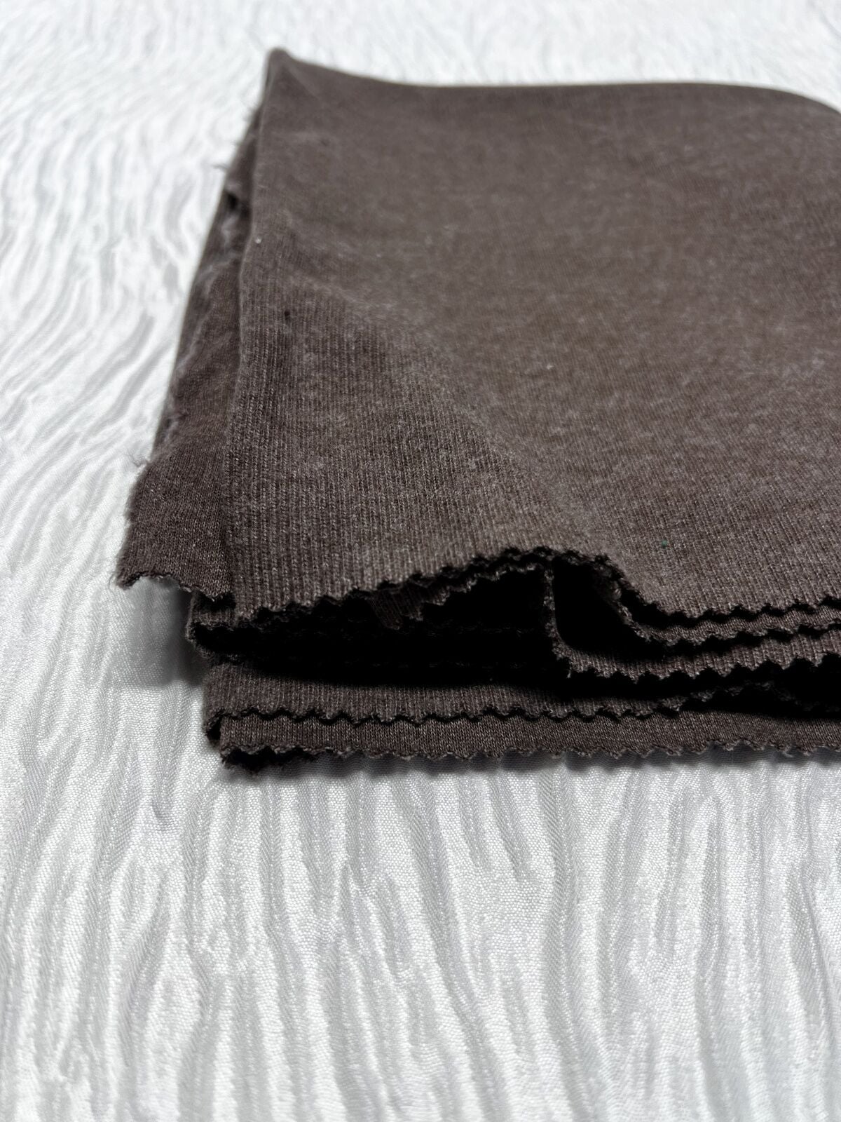 Selanik Kumaş Hafif Şardonlu, Parça 45x170 cm - Sütlü Kahve