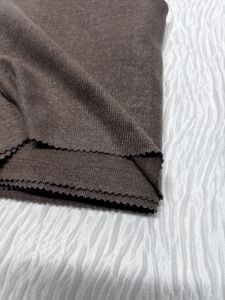 Selanik Kumaş Hafif Şardonlu, Parça 45x170 cm - Sütlü Kahve