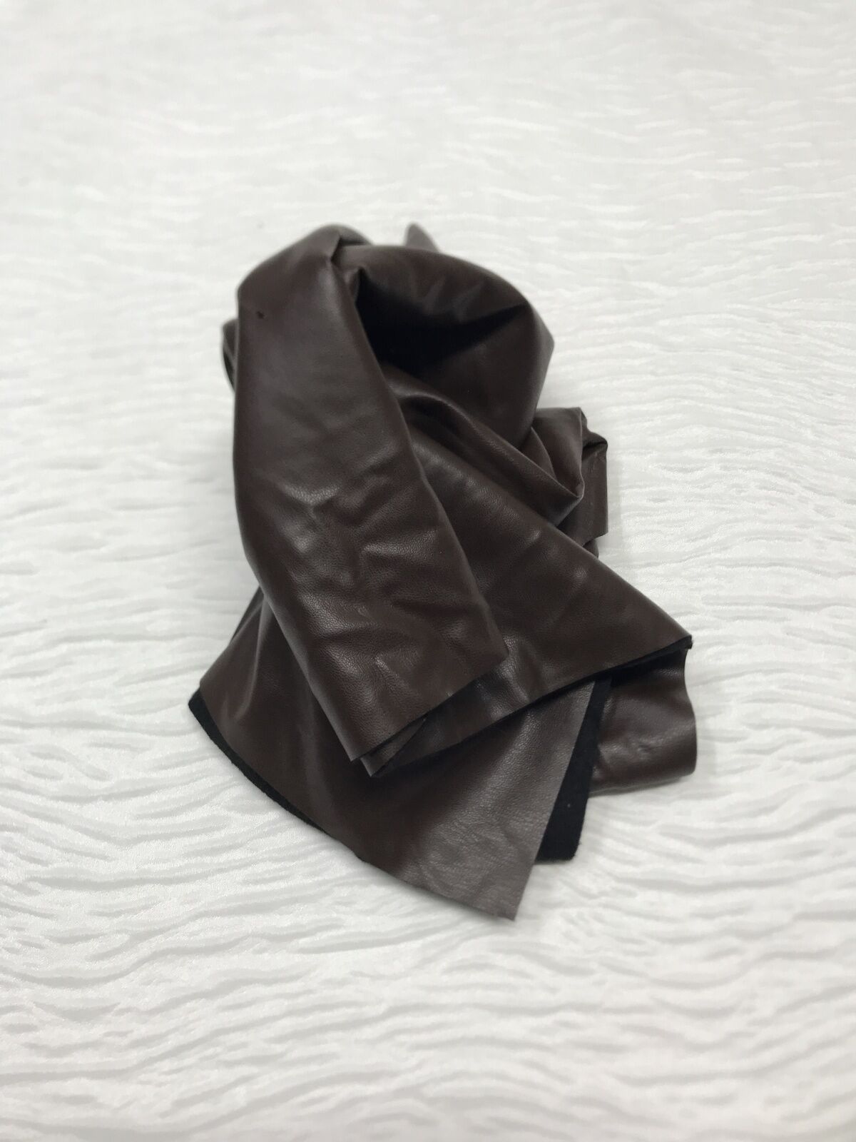 Deri Kumaş Kahverengi (Suni) – Parça 35x80 cm