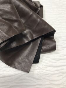 Deri Kumaş Kahverengi (Suni) – Parça 35x80 cm