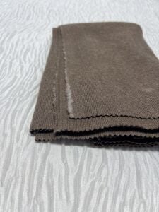 Hafif Şardonlu Badilik Kaşkorse Kumaş, Parça 45x130 cm - Kahverengi