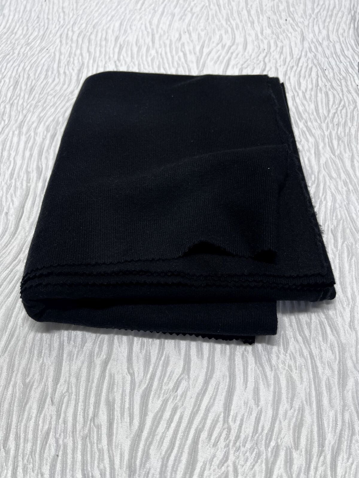 Selanik Kumaş Hafif Şardonlu, Parça 75x170 cm - Siyah