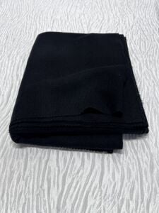 Selanik Kumaş Hafif Şardonlu, Parça 75x170 cm - Siyah