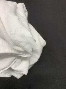 Pamuk Polyester Süprem Kumaş, Parça 100x190 cm - Beyaz (HAFİF KİR VAR)