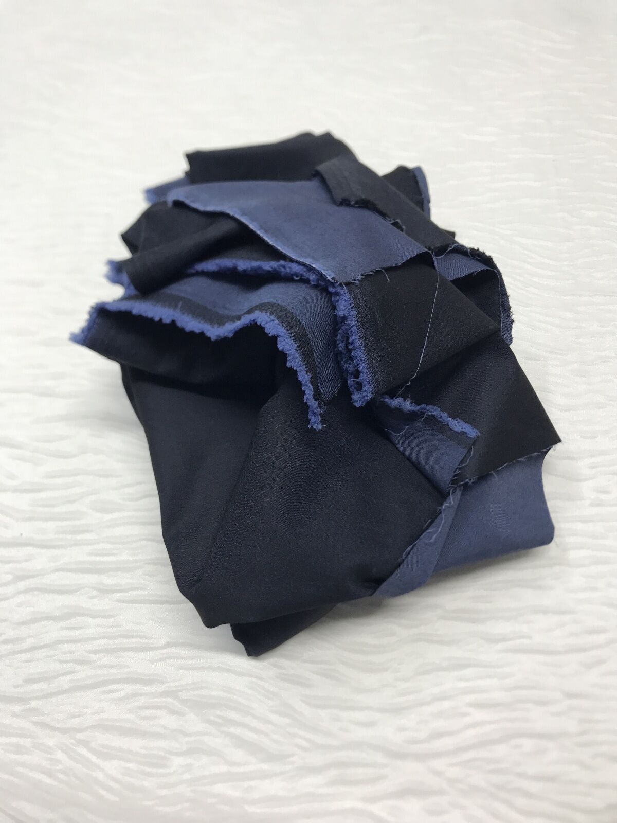 İnce Esnek Kot Kumaş Dökümlü - Lacivert, Parça 200x140 cm