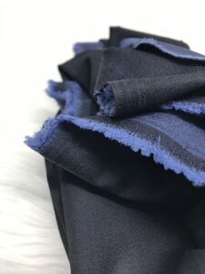 İnce Esnek Kot Kumaş Dökümlü - Lacivert, Parça 100x140 cm