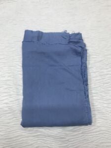 Tensel Keten Kumaş Tok Dökümlü, Parça 400x150 cm - İndigo Mavi