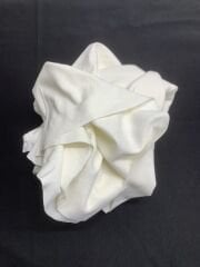Ekru Bebe Ribanası Penye Kumaş, Parça 90x180 cm