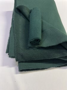 Ribanalı Şardonlu 3 İplik Kumaş, Parça 55x190 cm - Yeşil