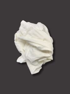 Likralı Süprem Kumaş, Parça 65x170 cm - Ekru (HAFİF KİR VAR)