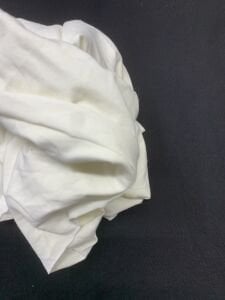 Likralı Süprem Kumaş, Parça 65x170 cm - Ekru (HAFİF KİR VAR)