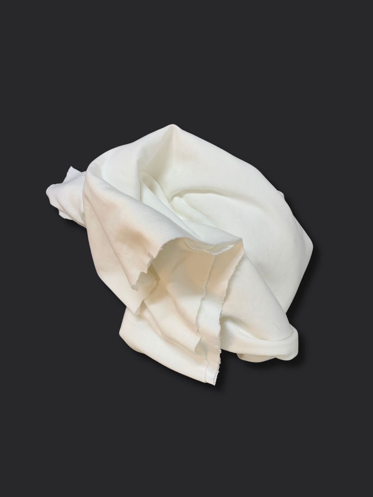 Ekru Bebe Ribanası Penye Kumaş, Parça 75x180 cm (HAFİF KİRLİ)