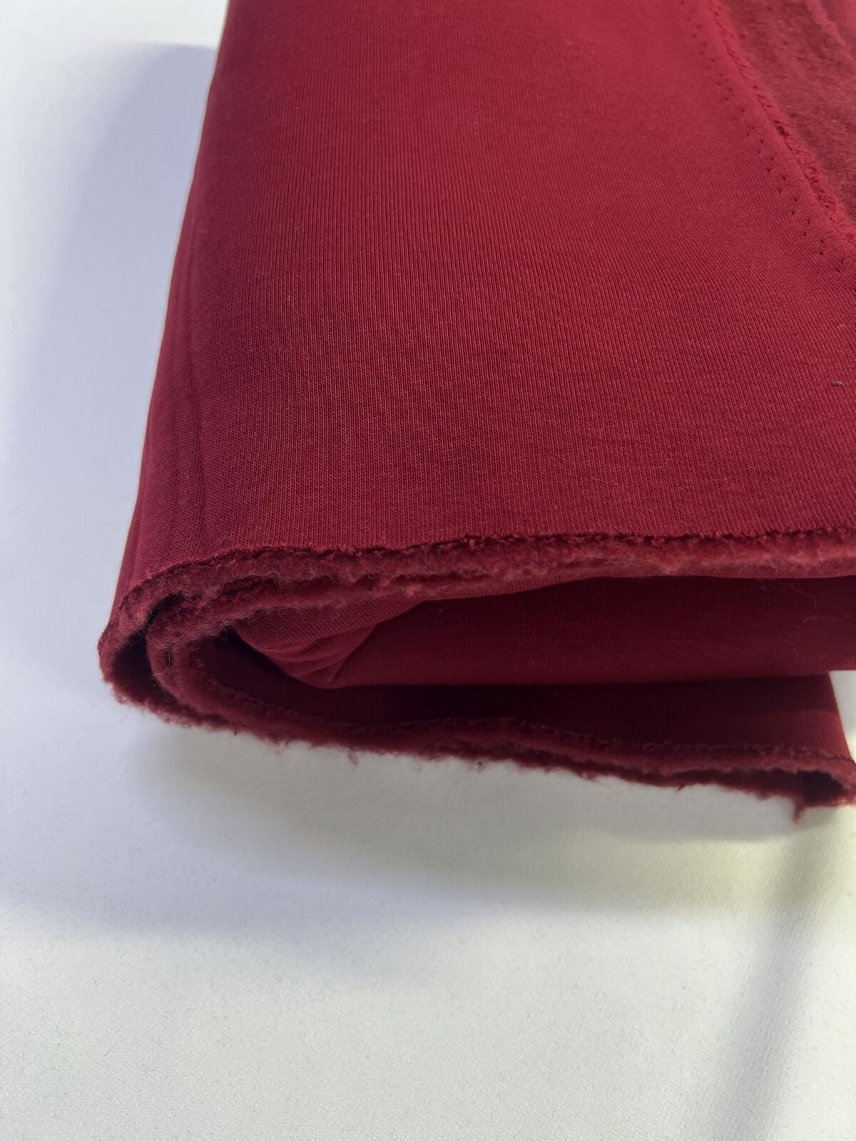 Şardonlu 3 İplik Kumaş, Parça 100x190 cm - Bordo