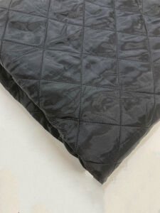 Siyah Kapitone Kumaş Çift Taraflı İçi Polar Astarlı