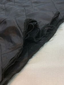 Siyah Kapitone Kumaş Çift Taraflı İçi Polar Astarlı