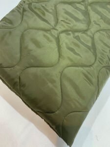 Haki Kapitone Kumaş Çift Taraflı İçi Elyaf Astarlı