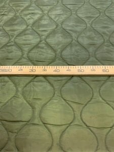 Haki Kapitone Kumaş Çift Taraflı İçi Elyaf Astarlı