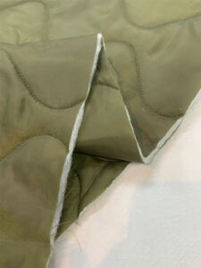 Haki Kapitone Kumaş Çift Taraflı İçi Elyaf Astarlı