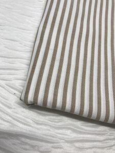 Çizgili Gömleklik Kumaş %100 Pamuk, Parça 100x140 cm (KUMAŞTA KİR VAR)