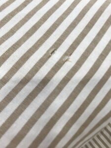 Çizgili Gömleklik Kumaş %100 Pamuk, Parça 100x140 cm (KUMAŞTA KİR VAR)