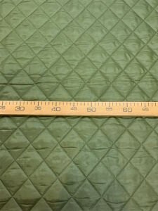Yeşil Kapitone Kumaş Çift Taraflı İçi Elyaf Astarlı