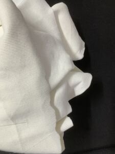 İnce Kaşkorse Kumaş, Parça 250x110 cm Ekru (İĞNE İZİ VAR)