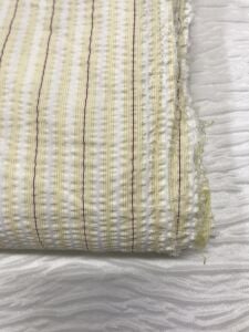 Çizgili Gofre Gömleklik Kumaş %100 Pamuk, Parça 210x150 cm (HAFİF KİRLİ)