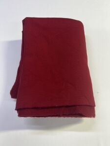 Şardonlu 3 İplik Kumaş, Parça 100x190 cm - Bordo